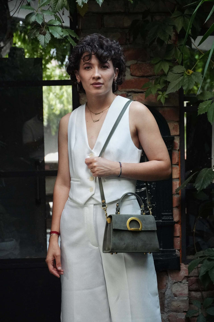 DIANA Mini Verde Velur - Handbags - ONOCAN