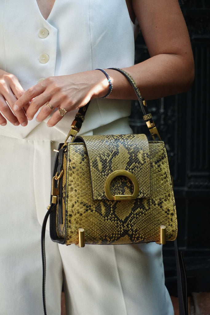 RITA Chameleon Yellow Snake - Handbags - ONOCAN