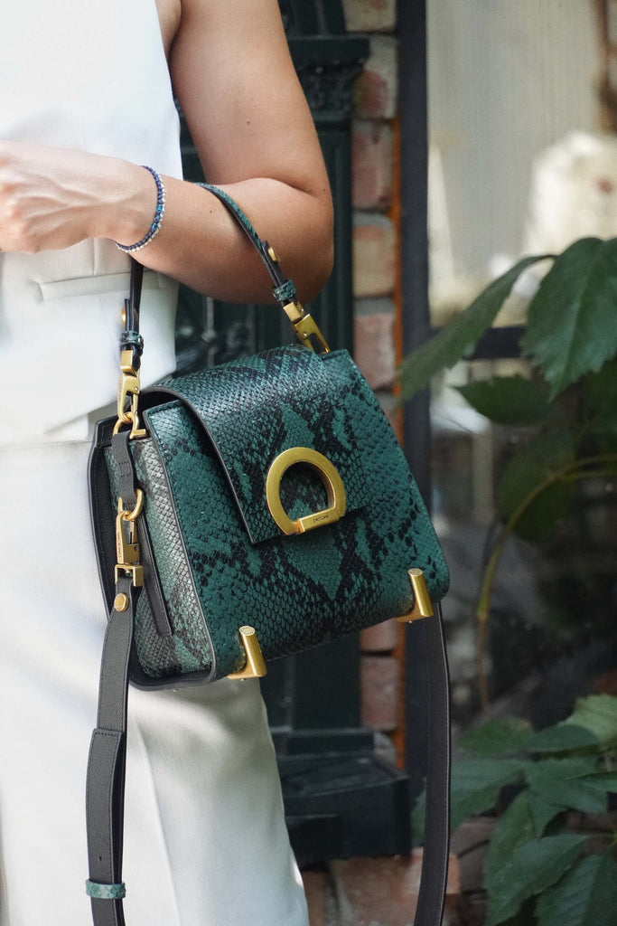 RITA Green Emerald Snake - Handbags - ONOCAN
