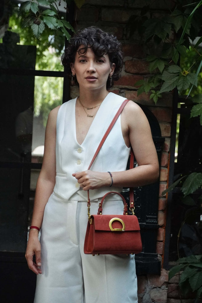DIANA Mini Argile Velur - Handbags - ONOCAN