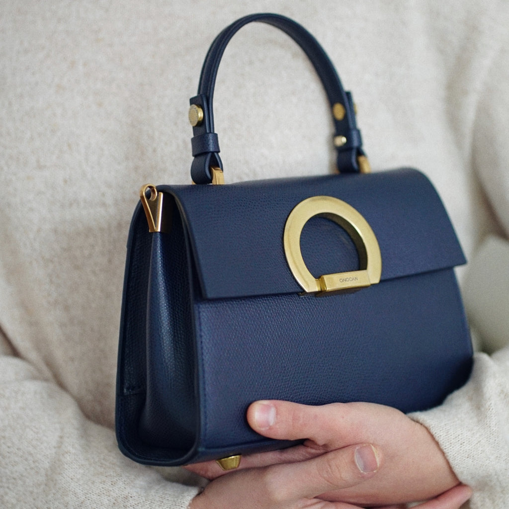 DIANA Mini Navy Blue - Handbags - ONOCAN