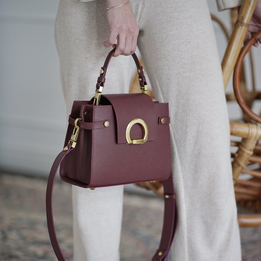 KARINA Midi Burgundy - Handbags - ONOCAN