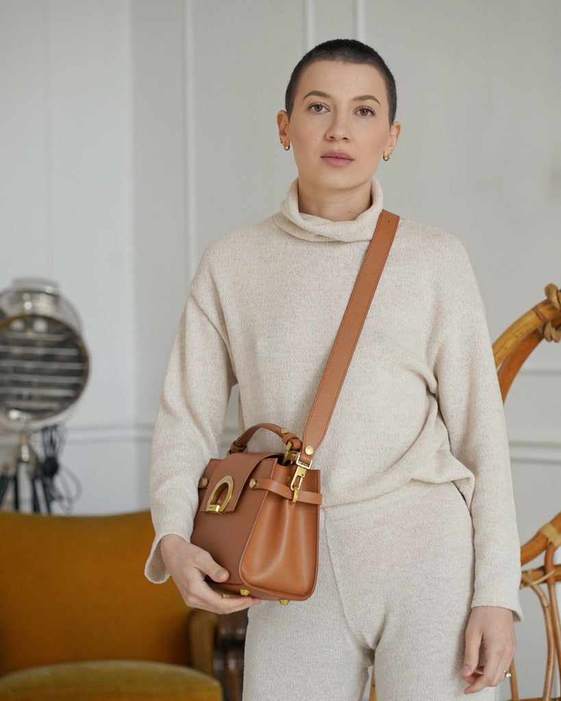 KARINA Midi Camel - Handbags - ONOCAN