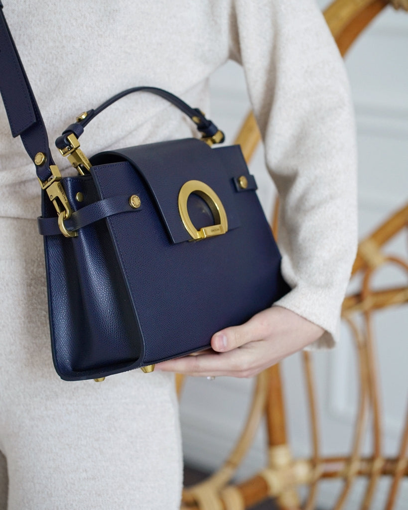 KARINA Midi Navy Blue - Handbags - ONOCAN