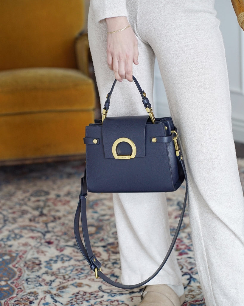 KARINA Midi Navy Blue - Handbags - ONOCAN