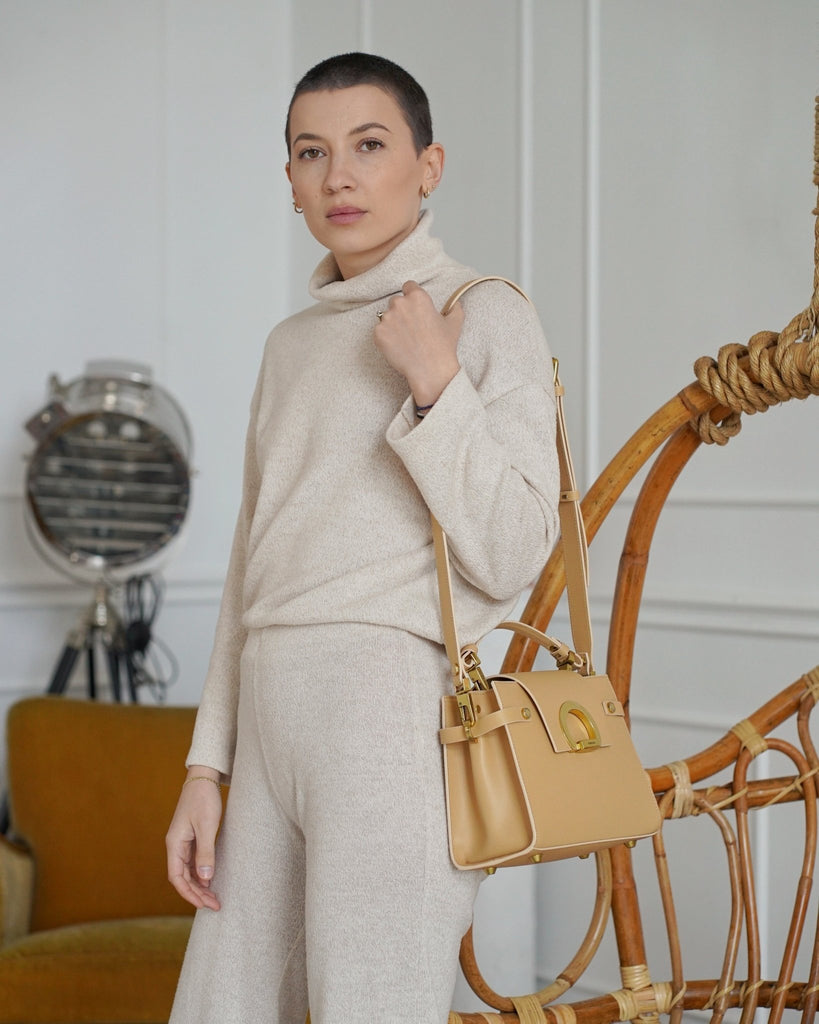 KARINA Midi Nude - Handbags - ONOCAN