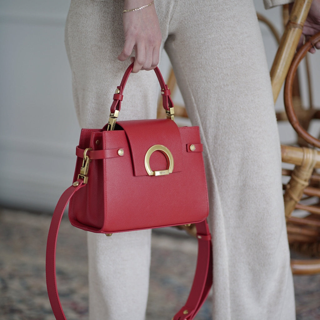 KARINA Midi Rosu - Handbags - ONOCAN