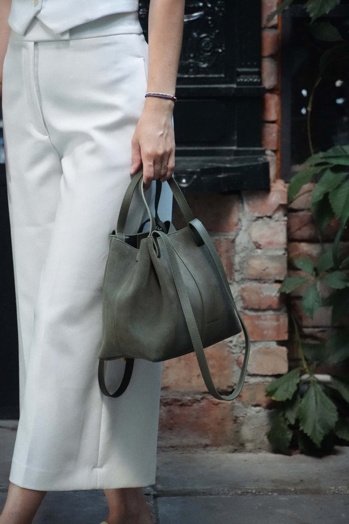 NOVA Small Verde Velur - Handbags - ONOCAN