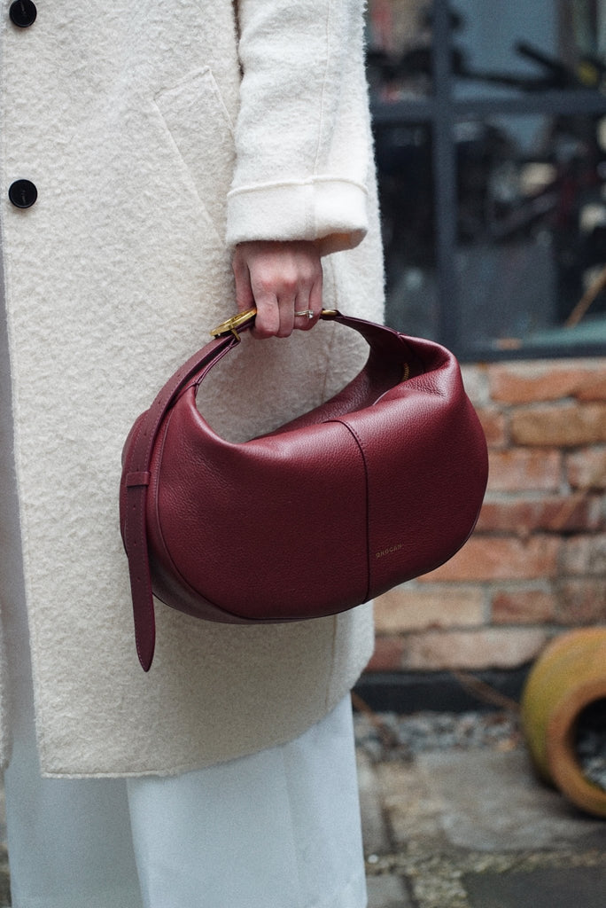 OLIVIA Midi Burgundy - Handbags - ONOCAN