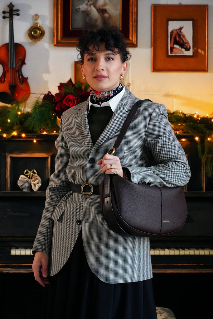 OLIVIA Midi Tobacco TAURUS - Handbags - ONOCAN