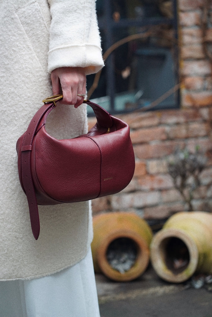 OLIVIA Mini Burgundy - Handbags - ONOCAN