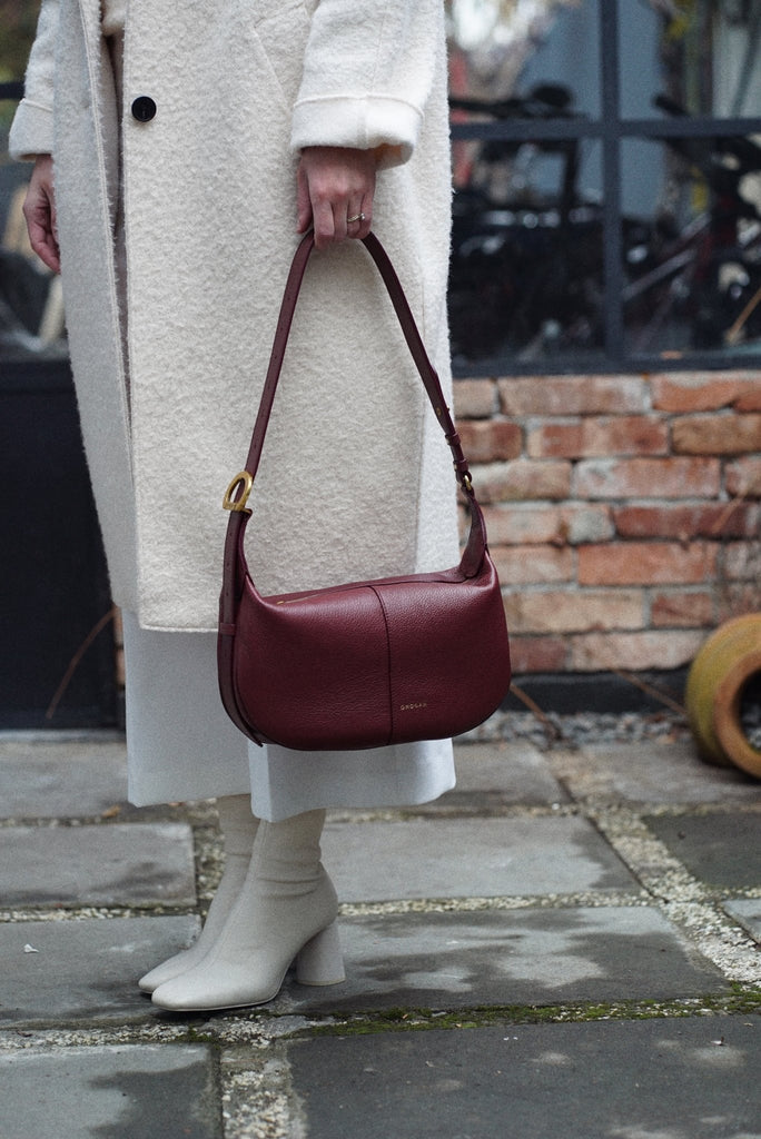 OLIVIA Mini Burgundy - Handbags - ONOCAN