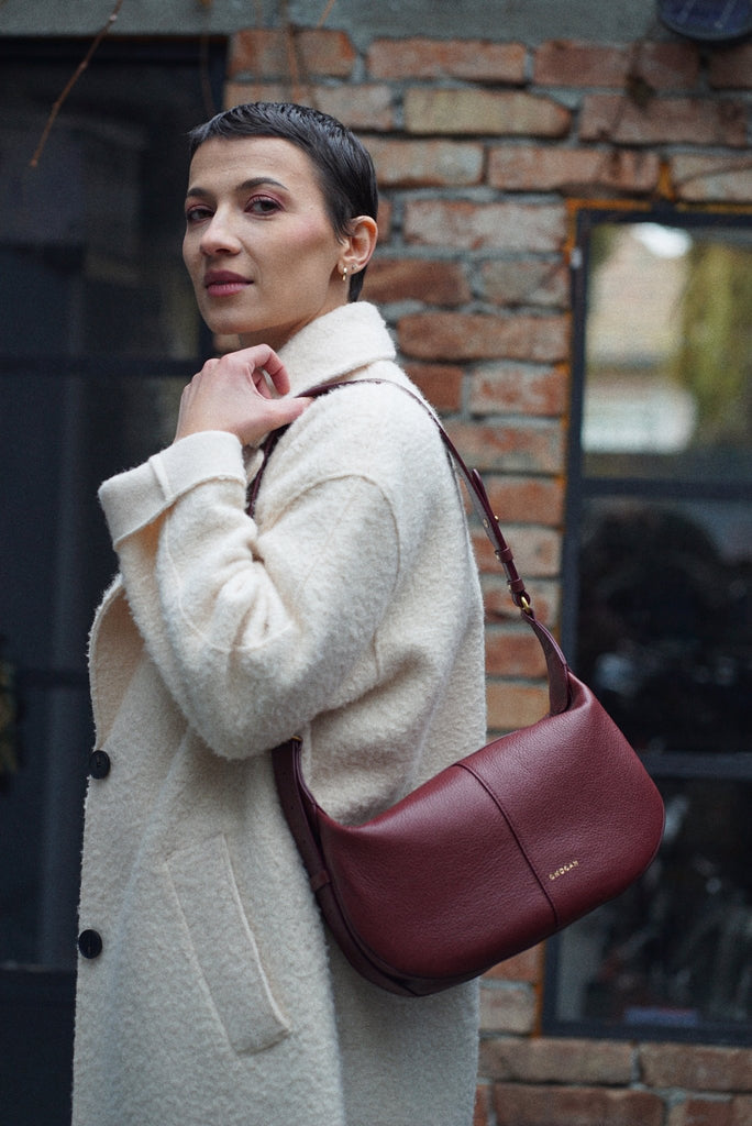 OLIVIA Mini Burgundy - Handbags - ONOCAN