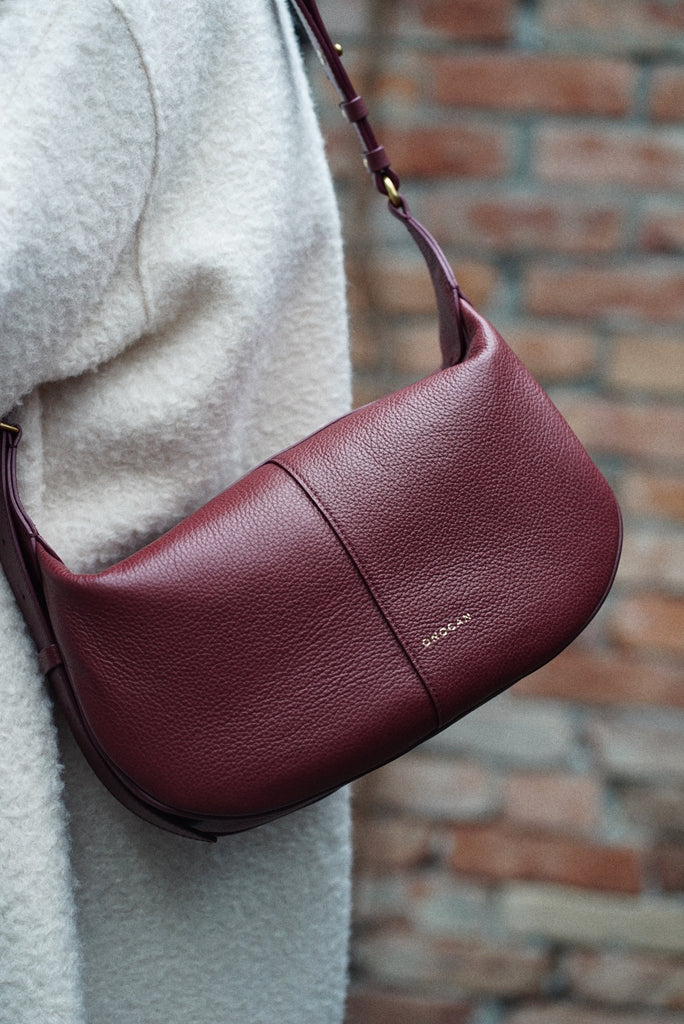 OLIVIA Mini Burgundy - Handbags - ONOCAN