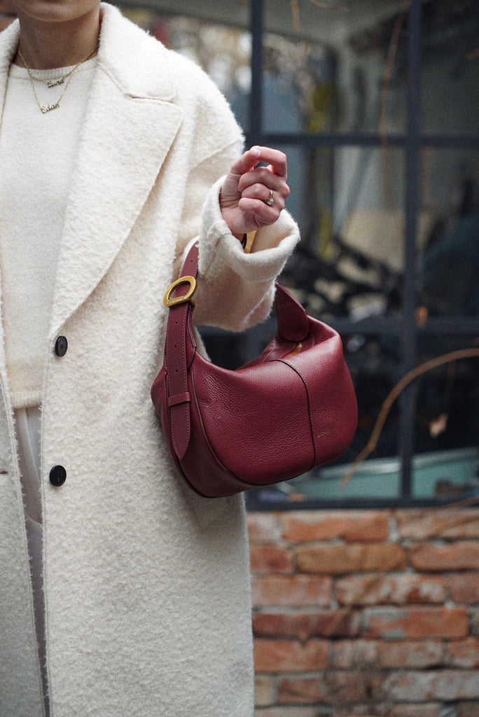 OLIVIA Mini Burgundy - Handbags - ONOCAN