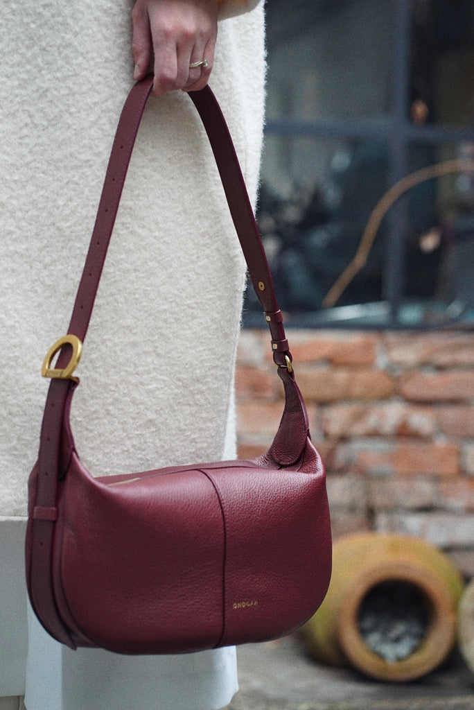 OLIVIA Mini Burgundy - Handbags - ONOCAN