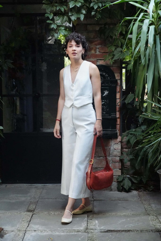 OLIVIA Small Argile Velur - Handbags - ONOCAN