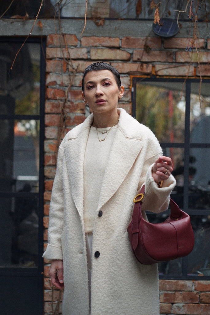 OLIVIA Small Burgundy - Handbags - ONOCAN