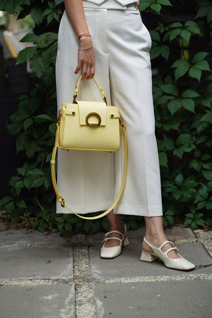 PASTEL KARINA Midi • Lămâie - Handbags - ONOCAN