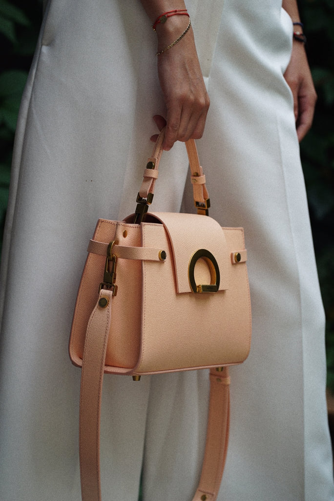 PASTEL KARINA Midi • Piersică - Handbags - ONOCAN