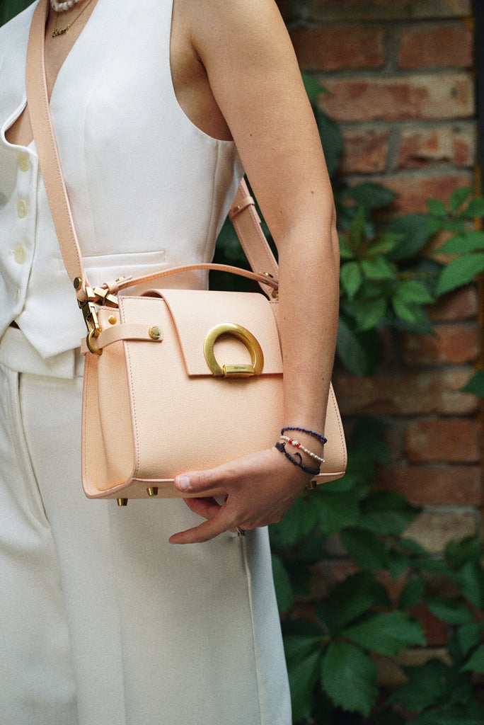 PASTEL KARINA Midi • Piersică - Handbags - ONOCAN