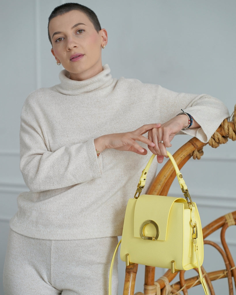 PASTEL RITA Lămâie - Handbags - ONOCAN