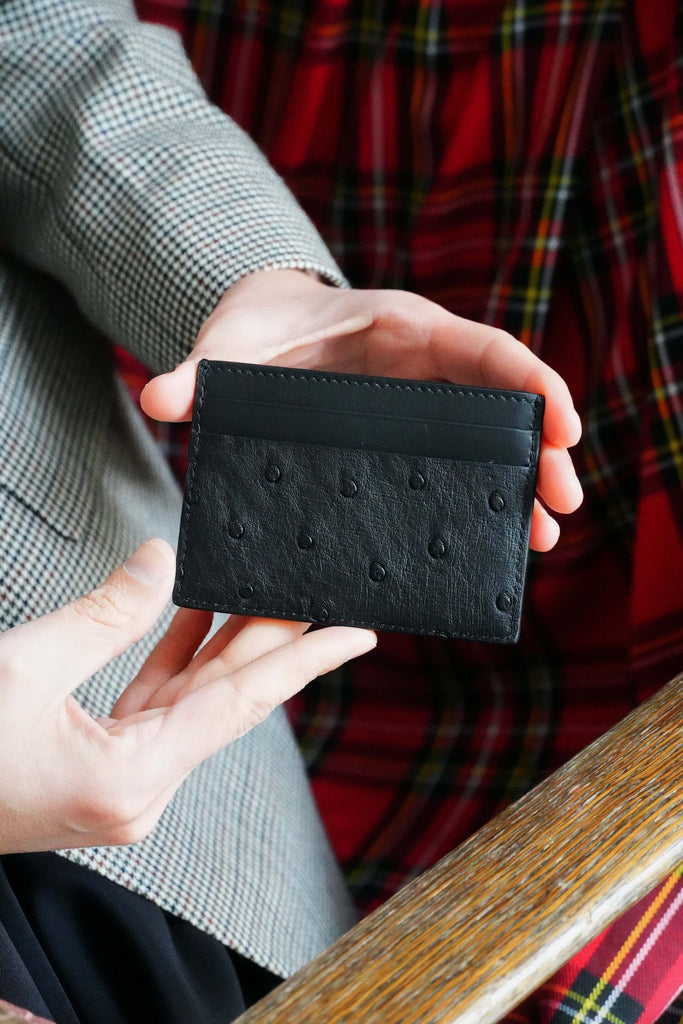 Portcard Negru STRUȚ - Handbags - ONOCAN