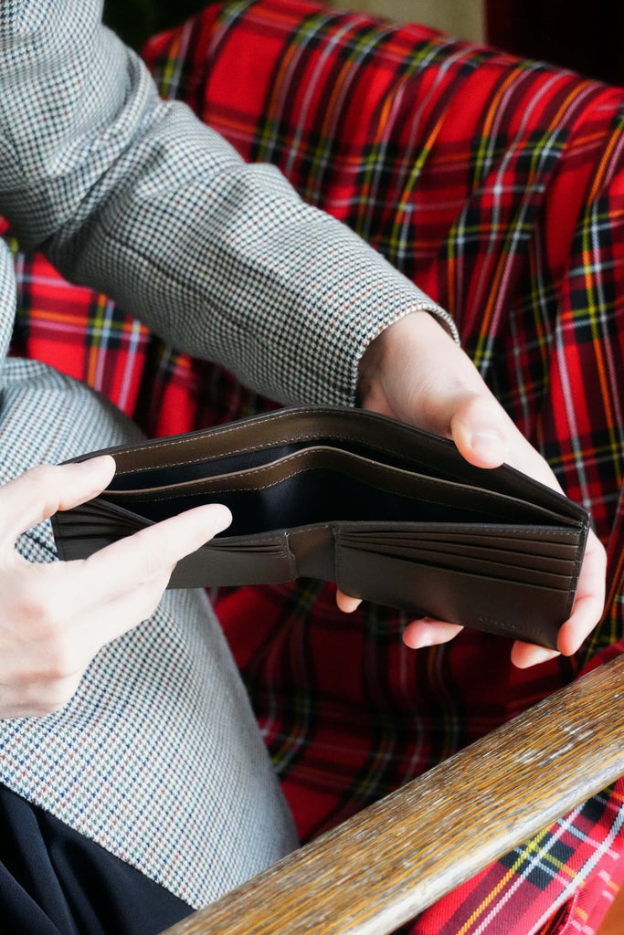 Portofel Bărbați Compact Maro Închis - Handbags - ONOCAN