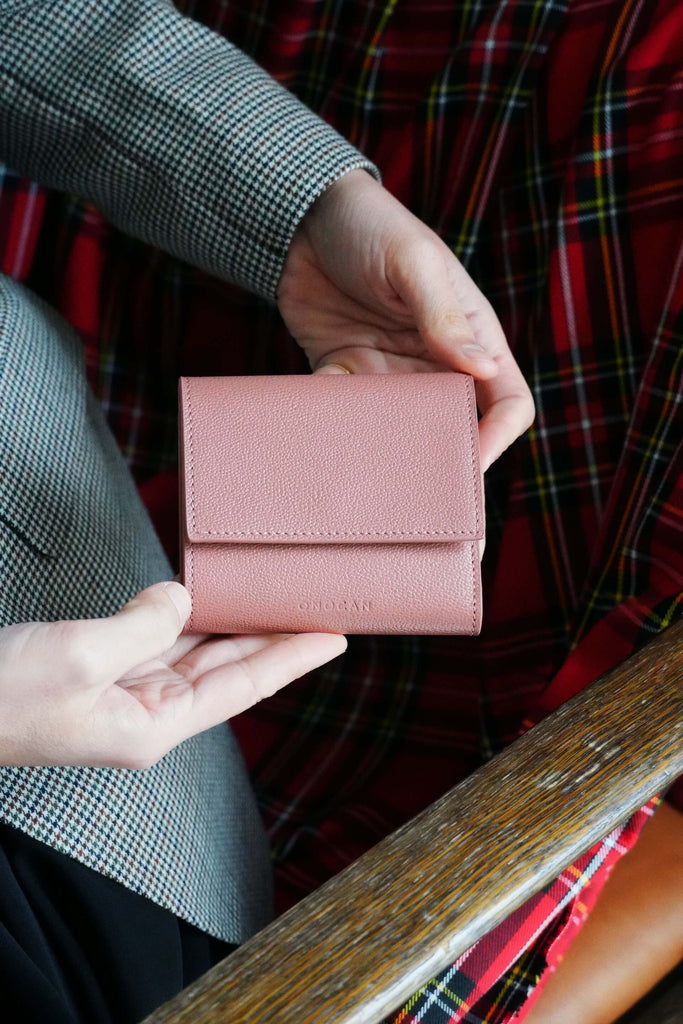 Portofel Damă Roz Somon - Handbags - ONOCAN