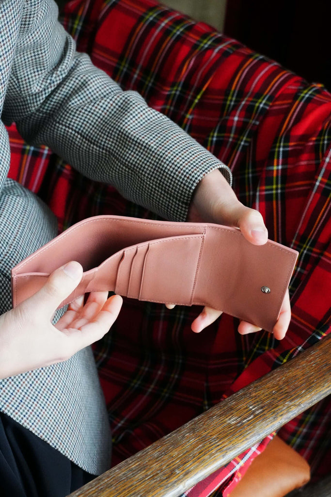 Portofel Damă Roz Somon - Handbags - ONOCAN