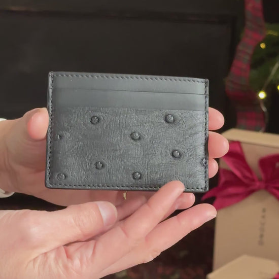 Portcard Negru STRUȚ - Handbags - ONOCAN