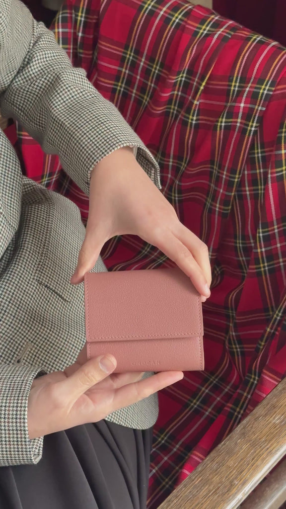 Portofel Damă Roz Somon - Handbags - ONOCAN