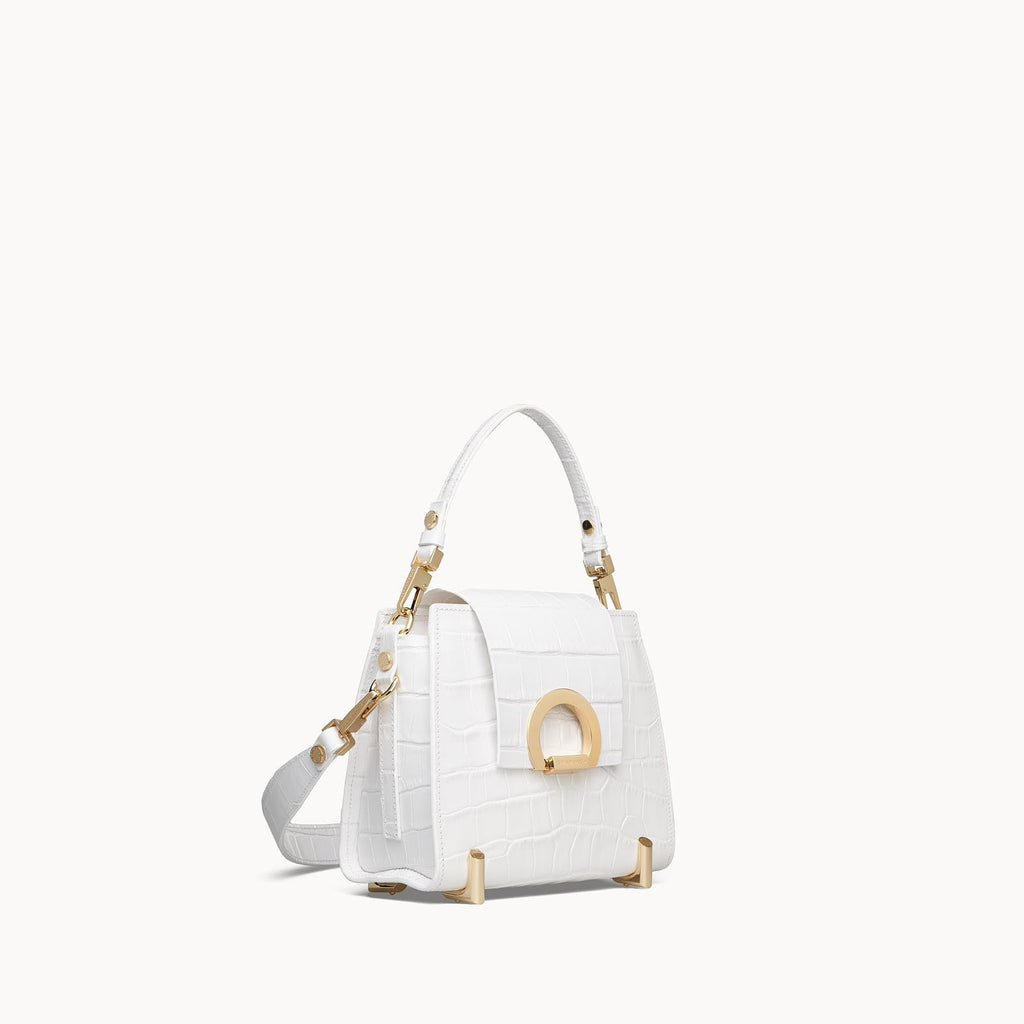 RITA Alb Croco - Handbags - ONOCAN