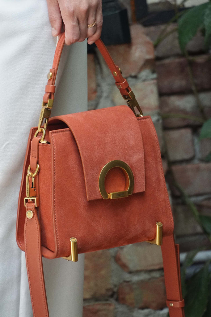 RITA Argile Velur - Handbags - ONOCAN