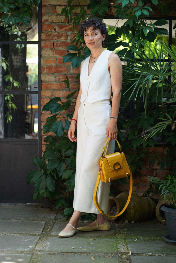 RITA Galben Croco - Handbags - ONOCAN