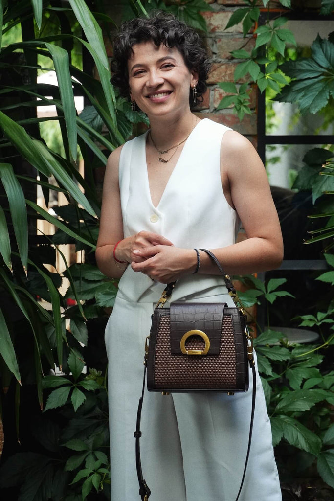 RITA RAFFIA Maro Croco 2.0 - Handbags - ONOCAN