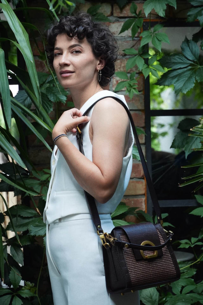 RITA RAFFIA Maro Croco 2.0 - Handbags - ONOCAN
