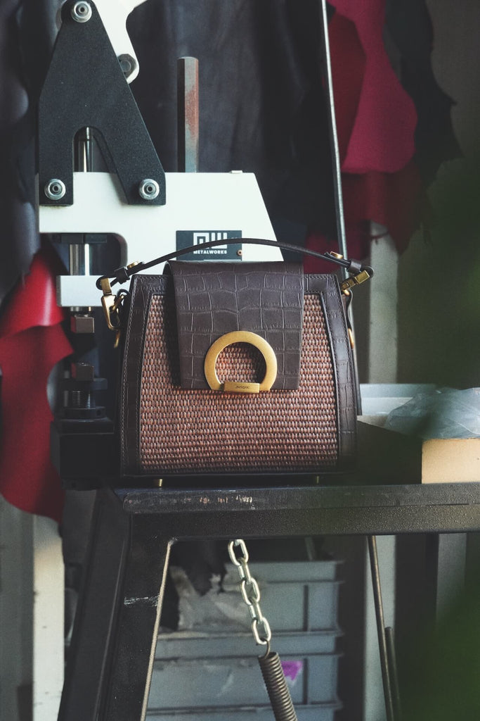 RITA RAFFIA Maro Croco 2.0 - Handbags - ONOCAN