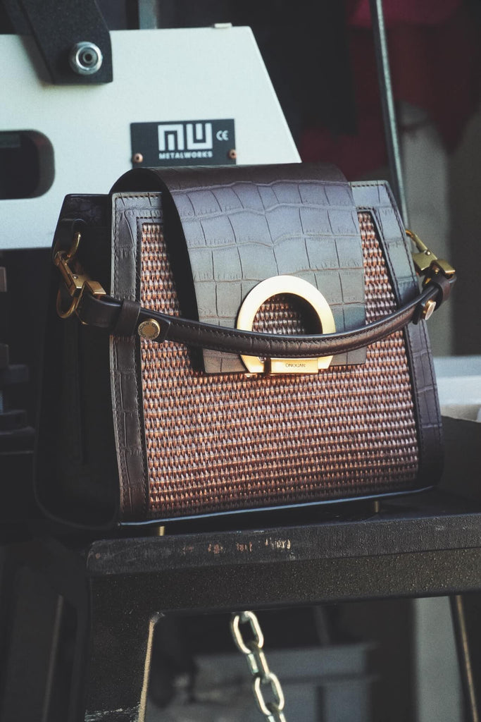 RITA RAFFIA Maro Croco 2.0 - Handbags - ONOCAN